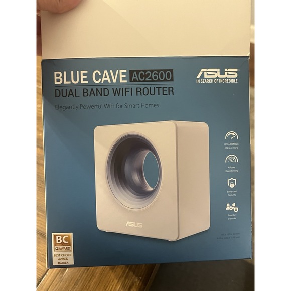 Asus Blue‎ Cave AC2600 Dual Band WiFi Wireless Router For Smart Home - Picture 1 of 10